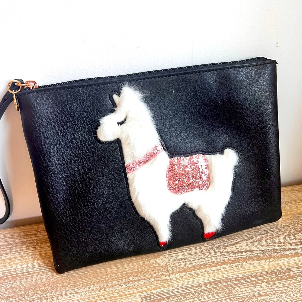 Lauren Conrad Pouch Wristlet Llama